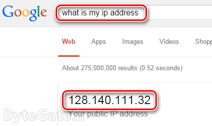 آدرس IP آی پی کامپیوتر