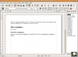 OpenOffice DOCX