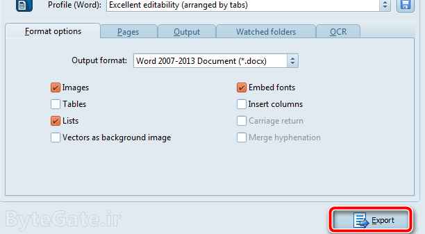 تبدیل PDF به Word