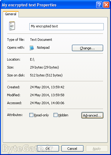 رمزگذاری و رمزنگاری در ویندوز XP