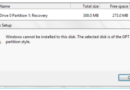 رفع ارور Windows Cannot Be Installed to This Disk